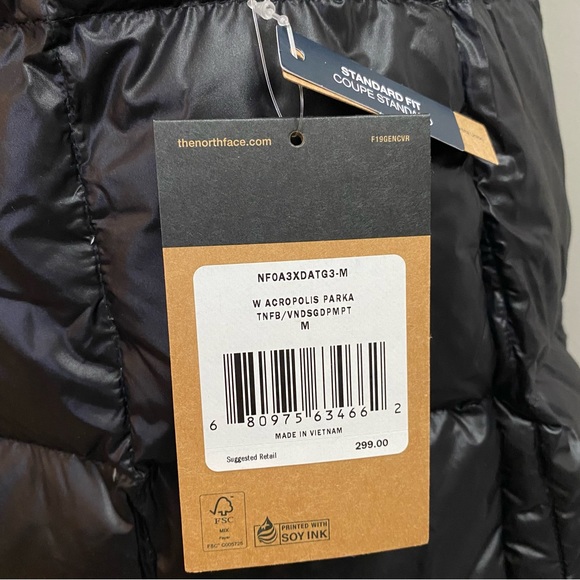 The North Face Women's Acropolis Parka Down Coat TNF Black Sz M NWT - Picture 5 of 14